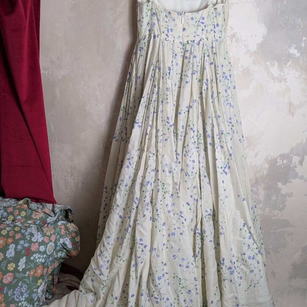 Selkie Blue Vine Roman Holiday Gown - Picture 3 of 7